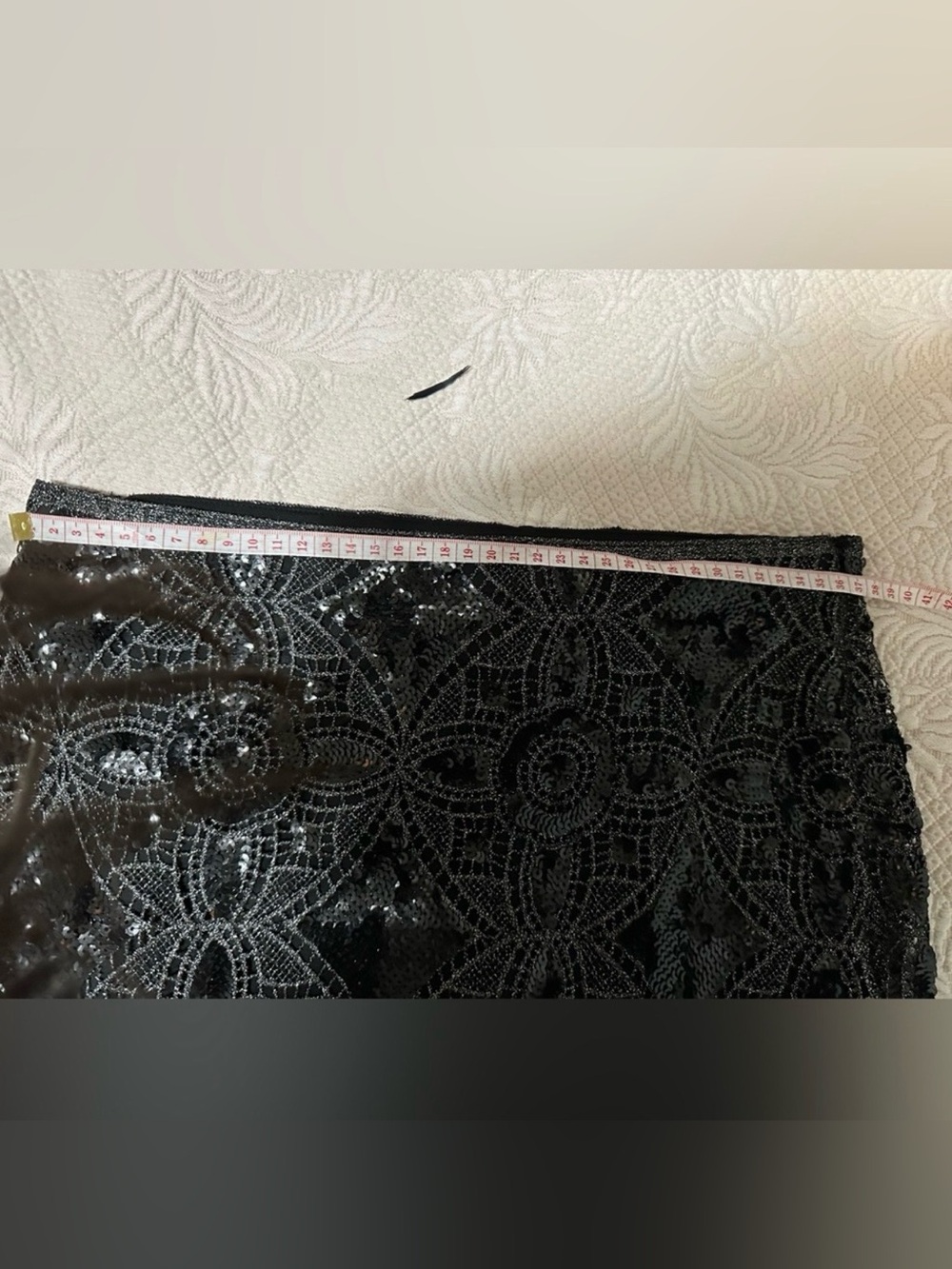 Express Black Beaded 2 piece set, night out, y2k brand new ✨ sequins grey shine - Picture 5 of 6